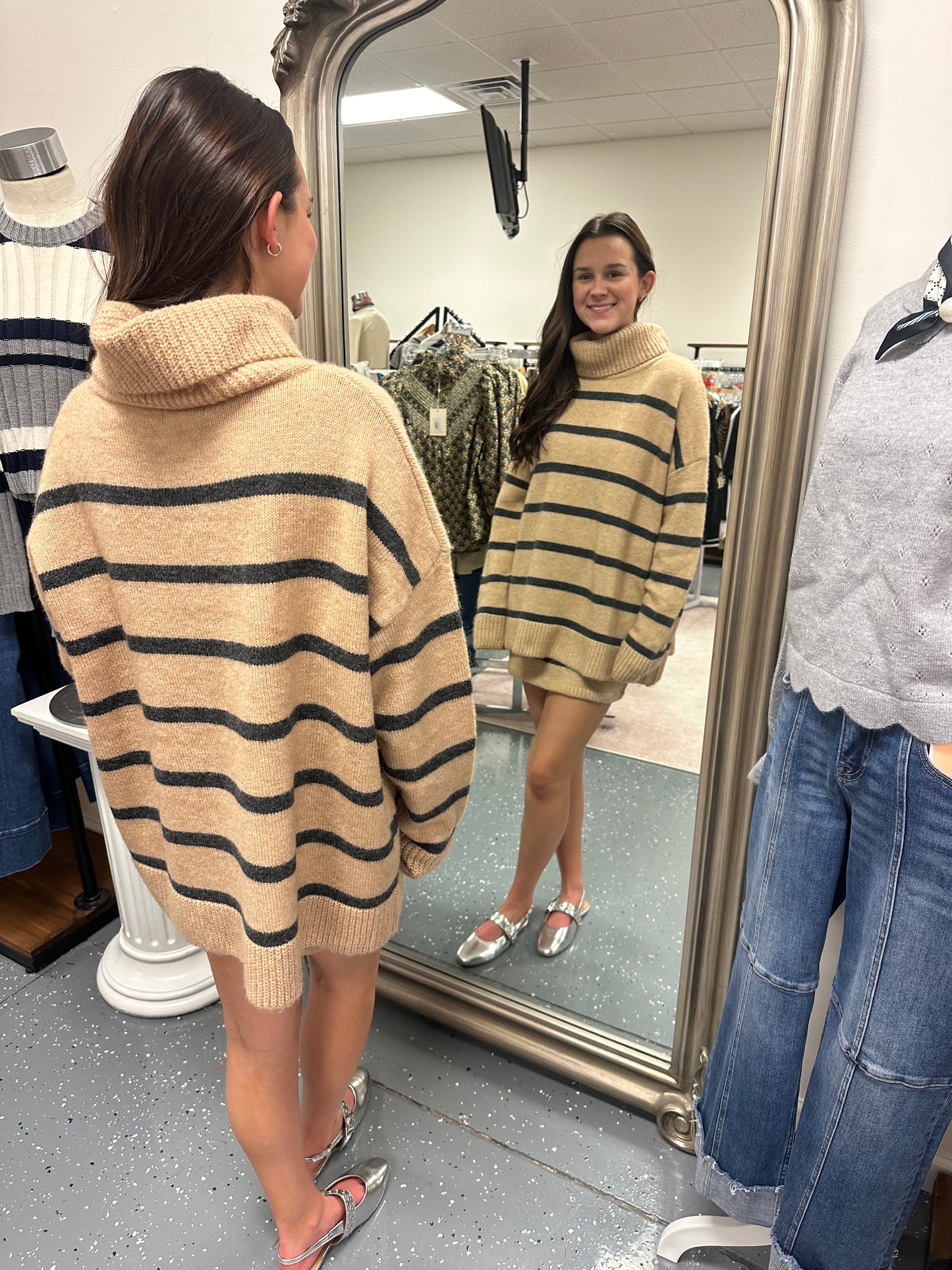 Oversized Turtleneck Sweater Set