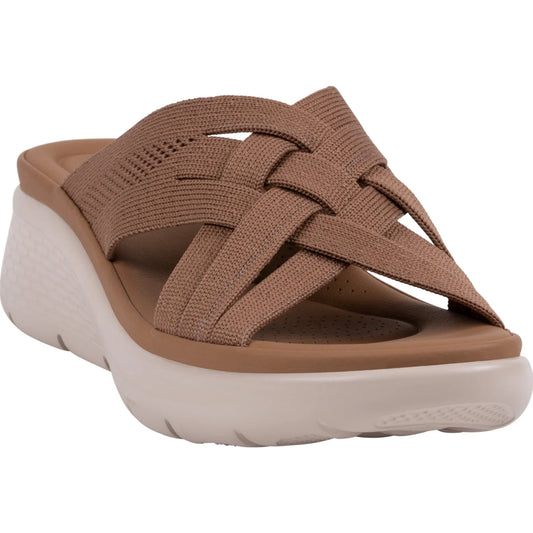 Sellena Brown Wedge Sandal