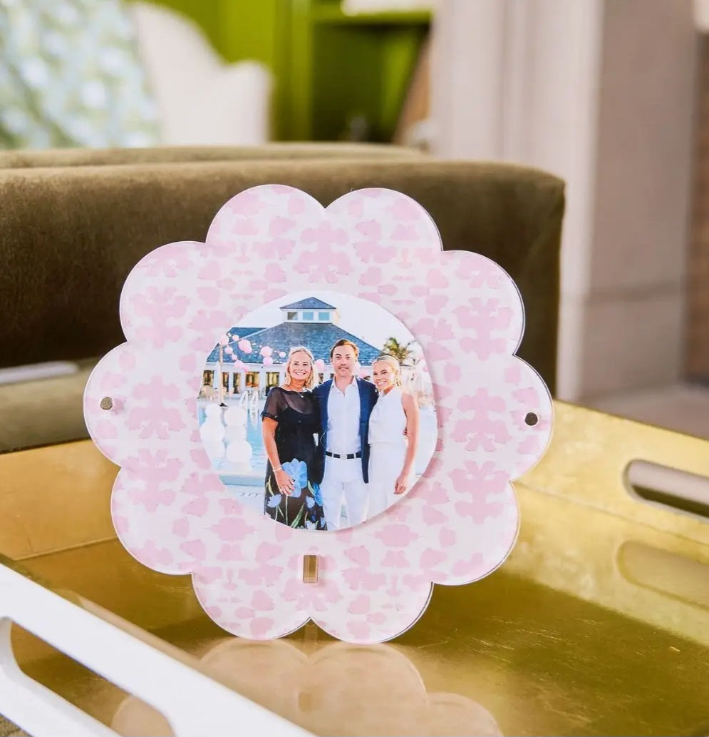 Chintz Rose- Acrylic-Round Frames