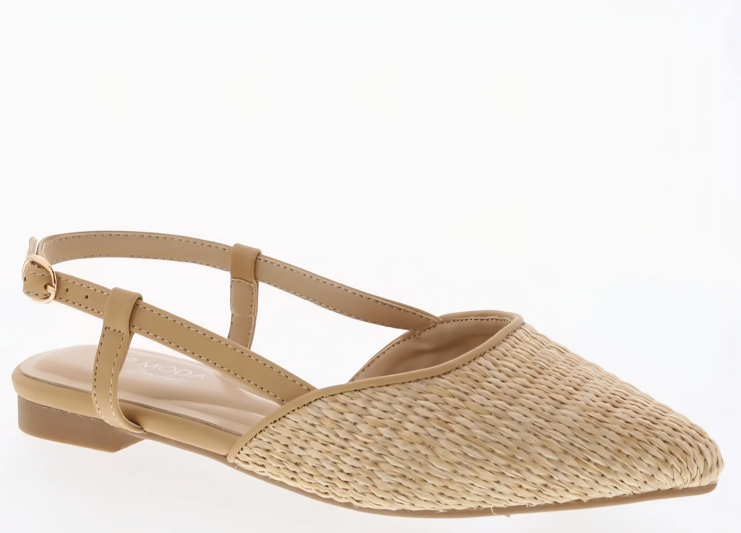 Pointed Toe Braided Slingback