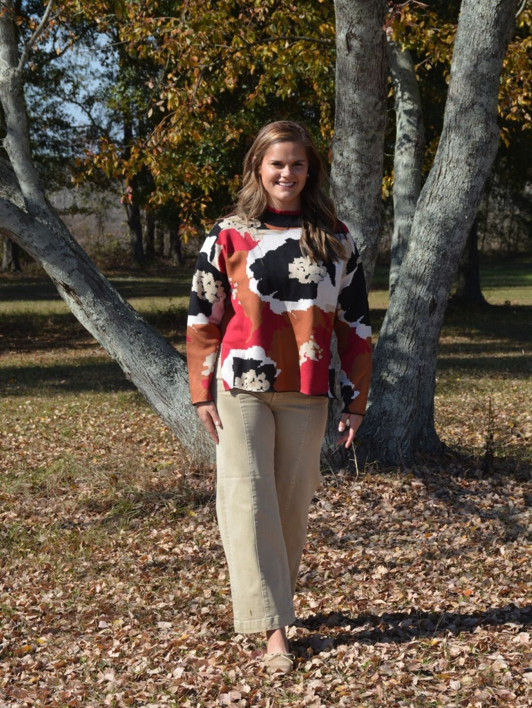 France Floral-Sweater