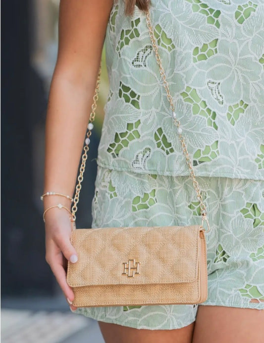 Brynleigh Clutch Crossbody-Natural