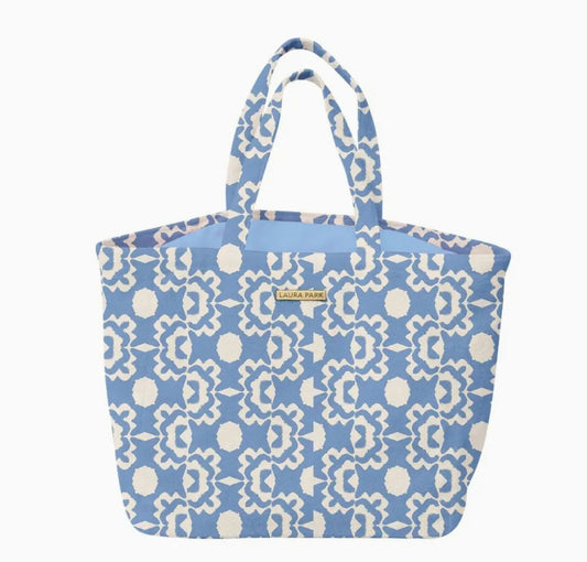 Aspen Chambray Terry Beach Tote