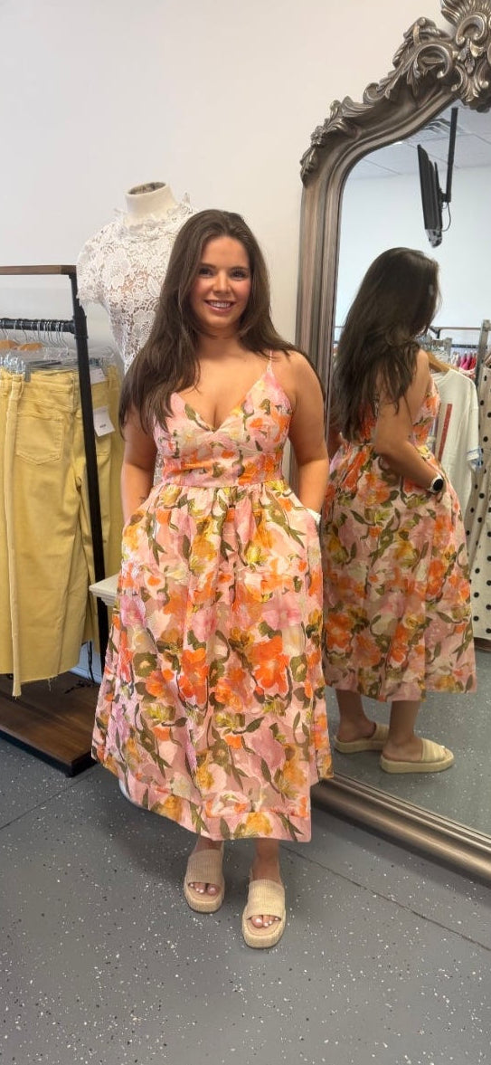 Sunset Days Midi Dress