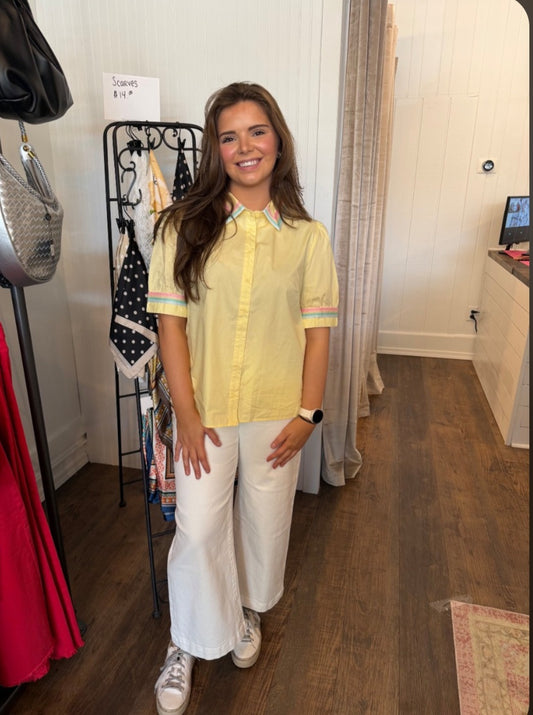 Sunshine Pastel Charm Button Up