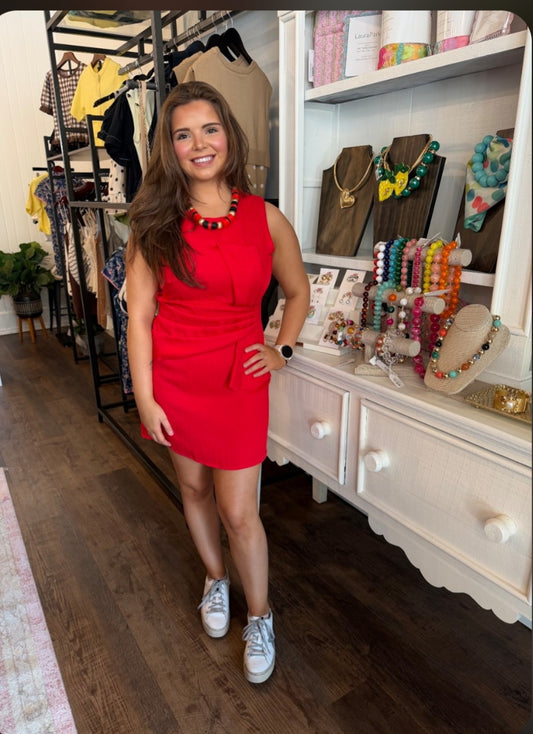The Scarlet Mini Dress