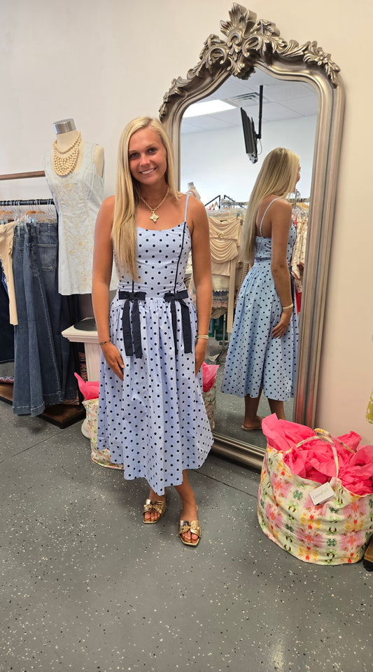 Polka Dot & Bows Midi