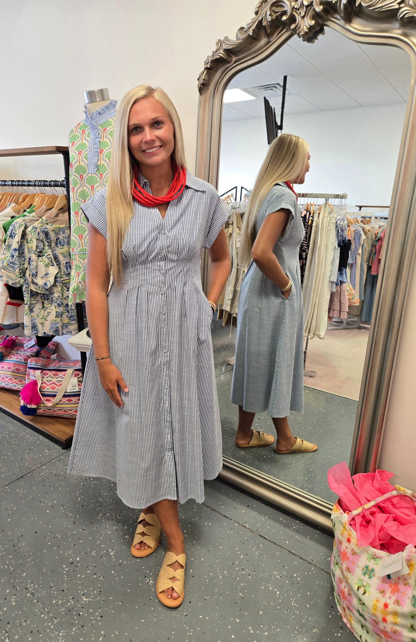 Blake Pleated Dress