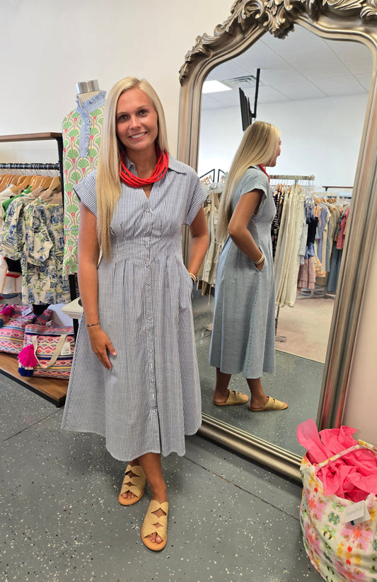 Blake Pleated Dress