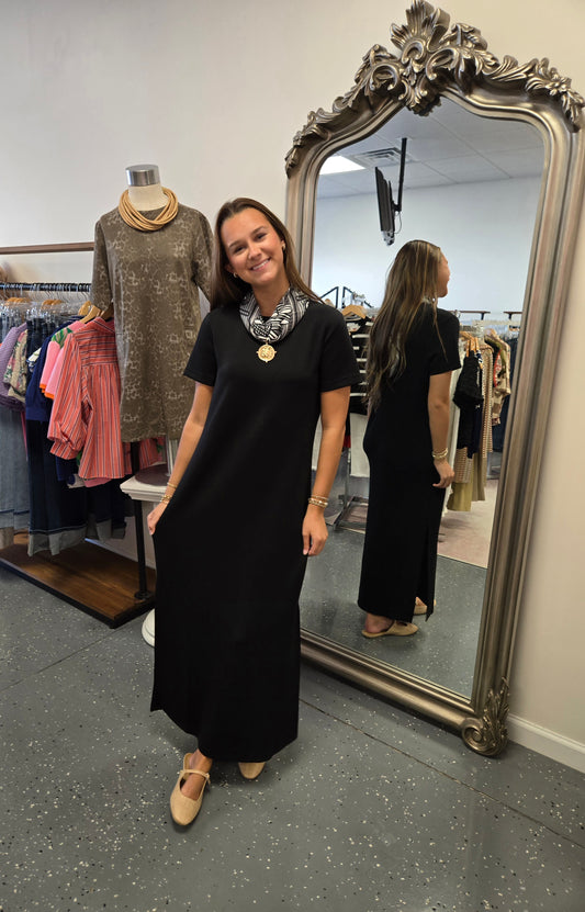 Comfy Scuba Maxi Dress