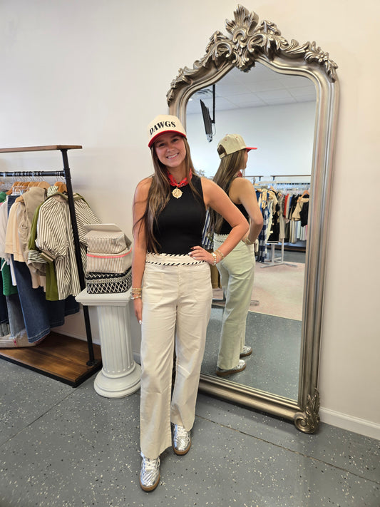 High Waist Wide Leg Pants