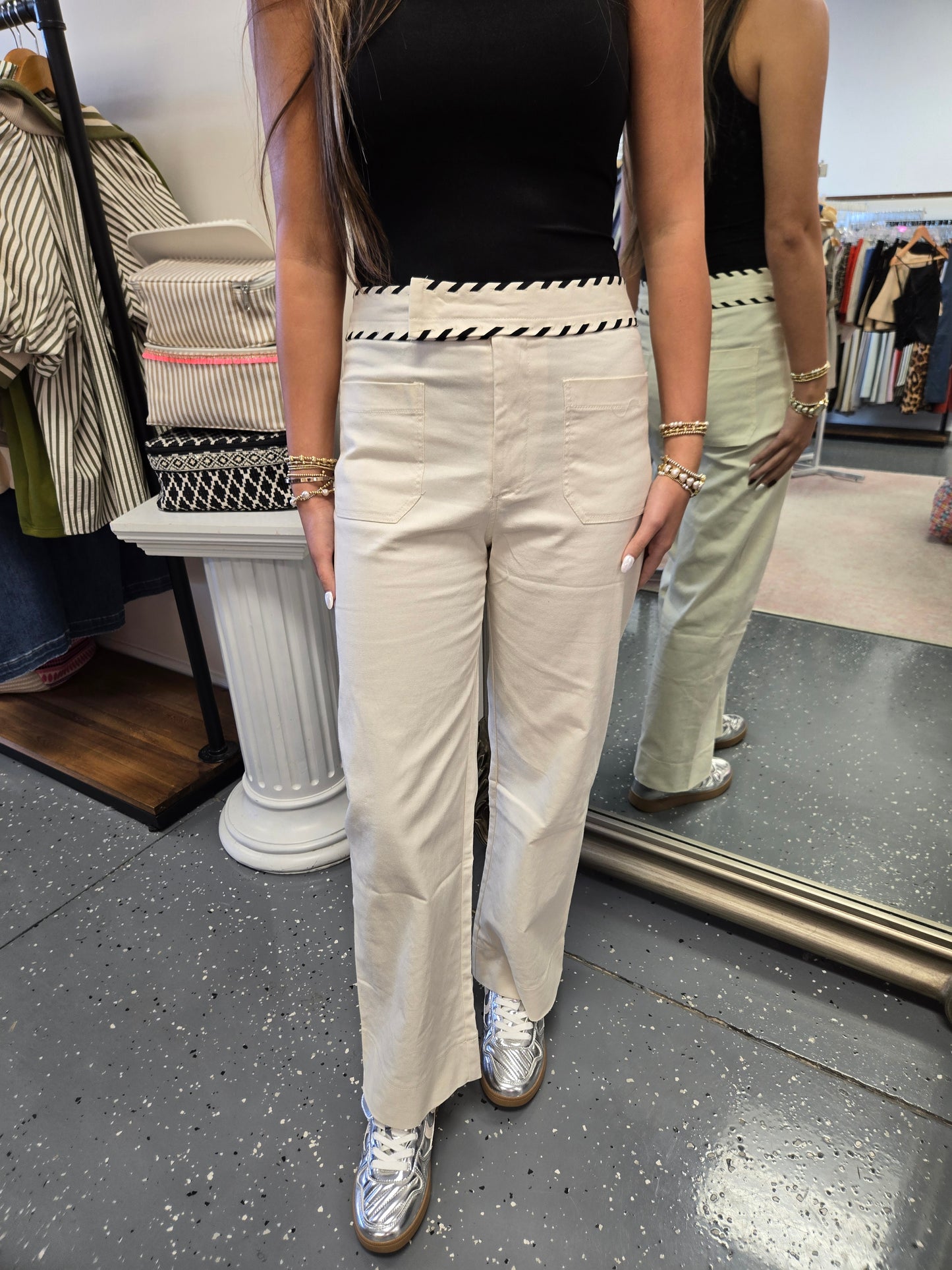 High Waist Wide Leg Pants