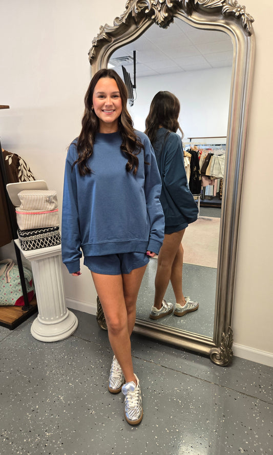 The Macy-Lounge Set- Denim