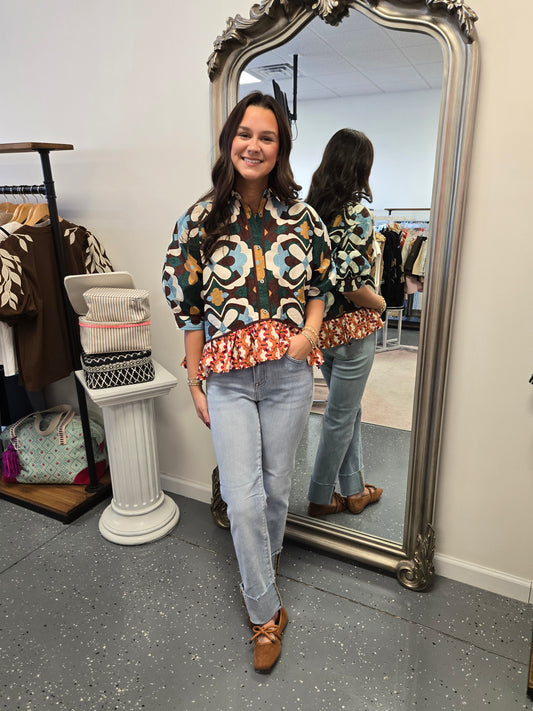 The Tiff Boho Button Up
