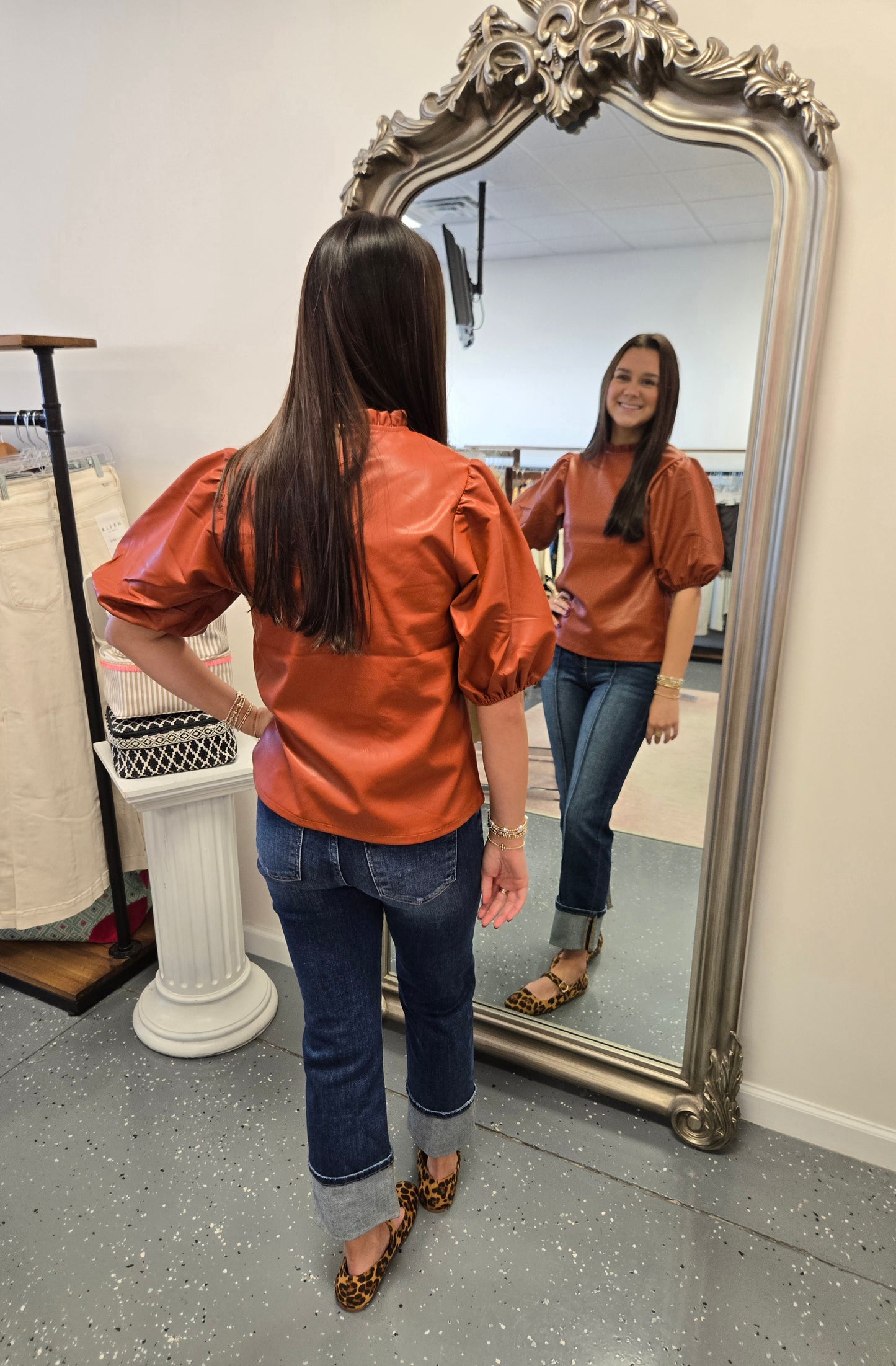The Lindi Leather-Top