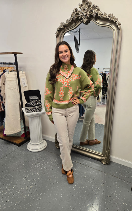 The Sophie-Sweater-Olive