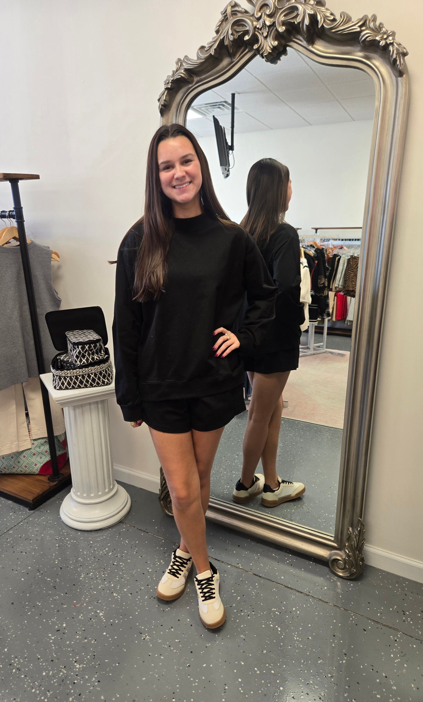 Playing For You-Athletic Romper-Black