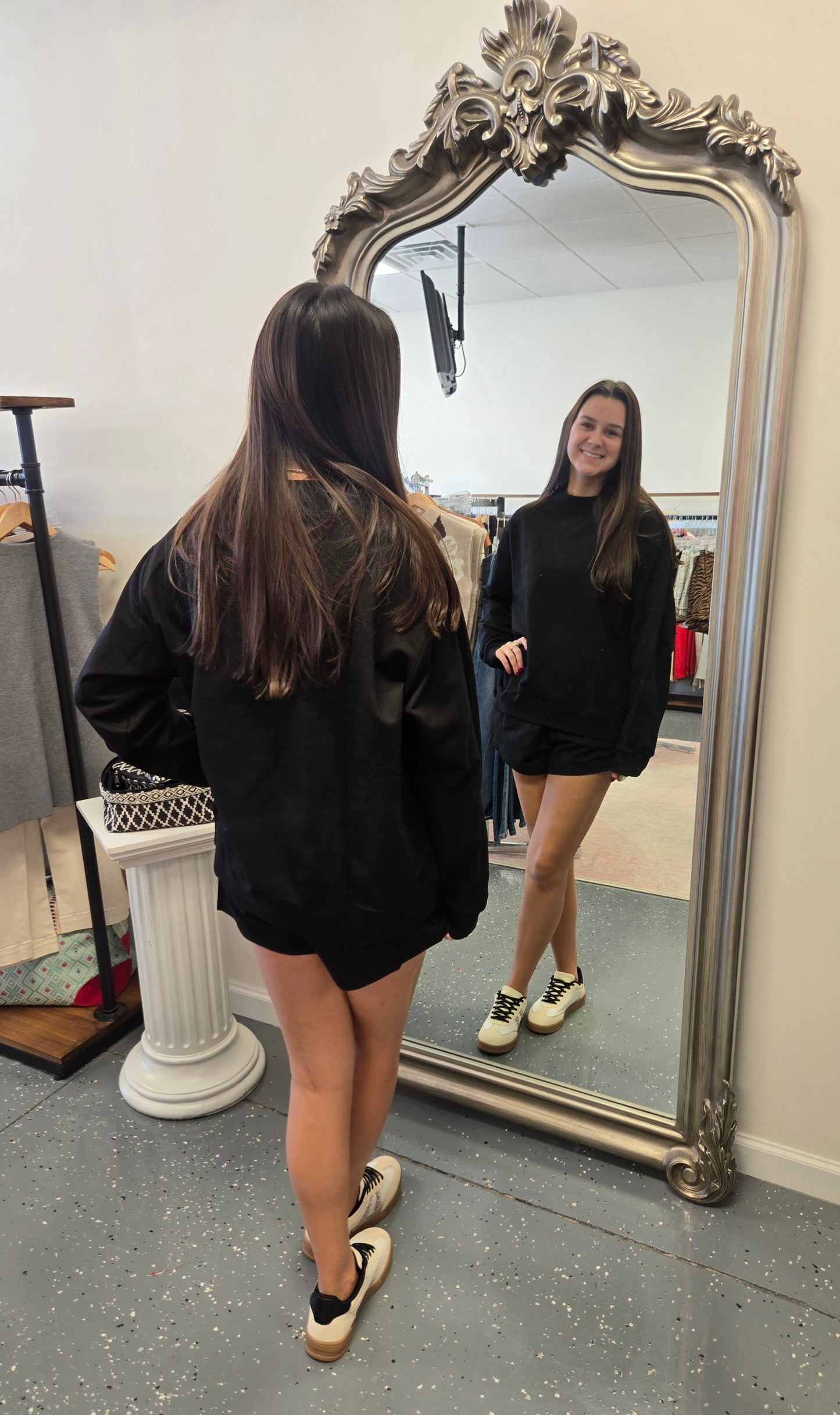 Playing For You-Athletic Romper-Black