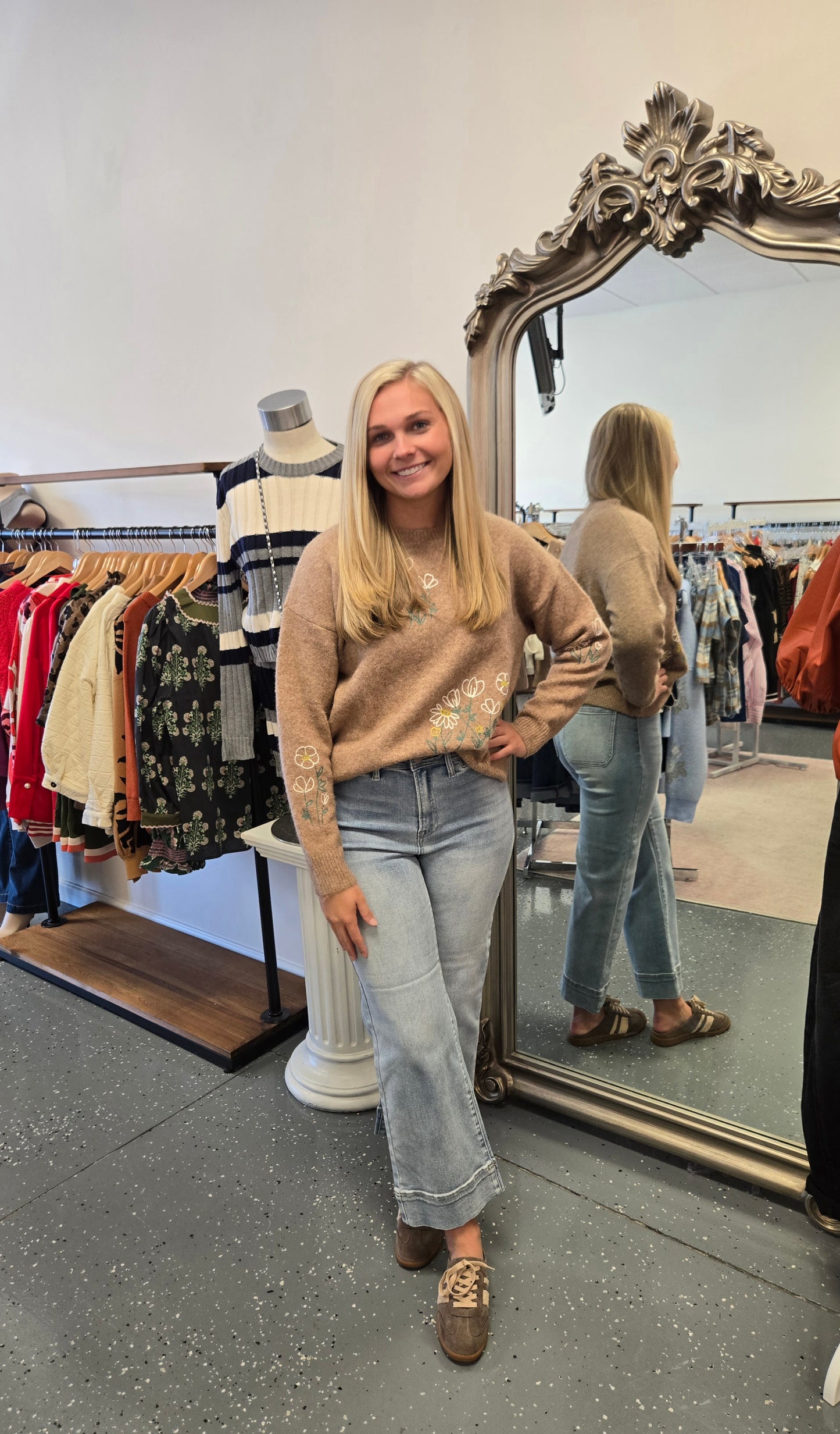 Flower Shop Sweater Top