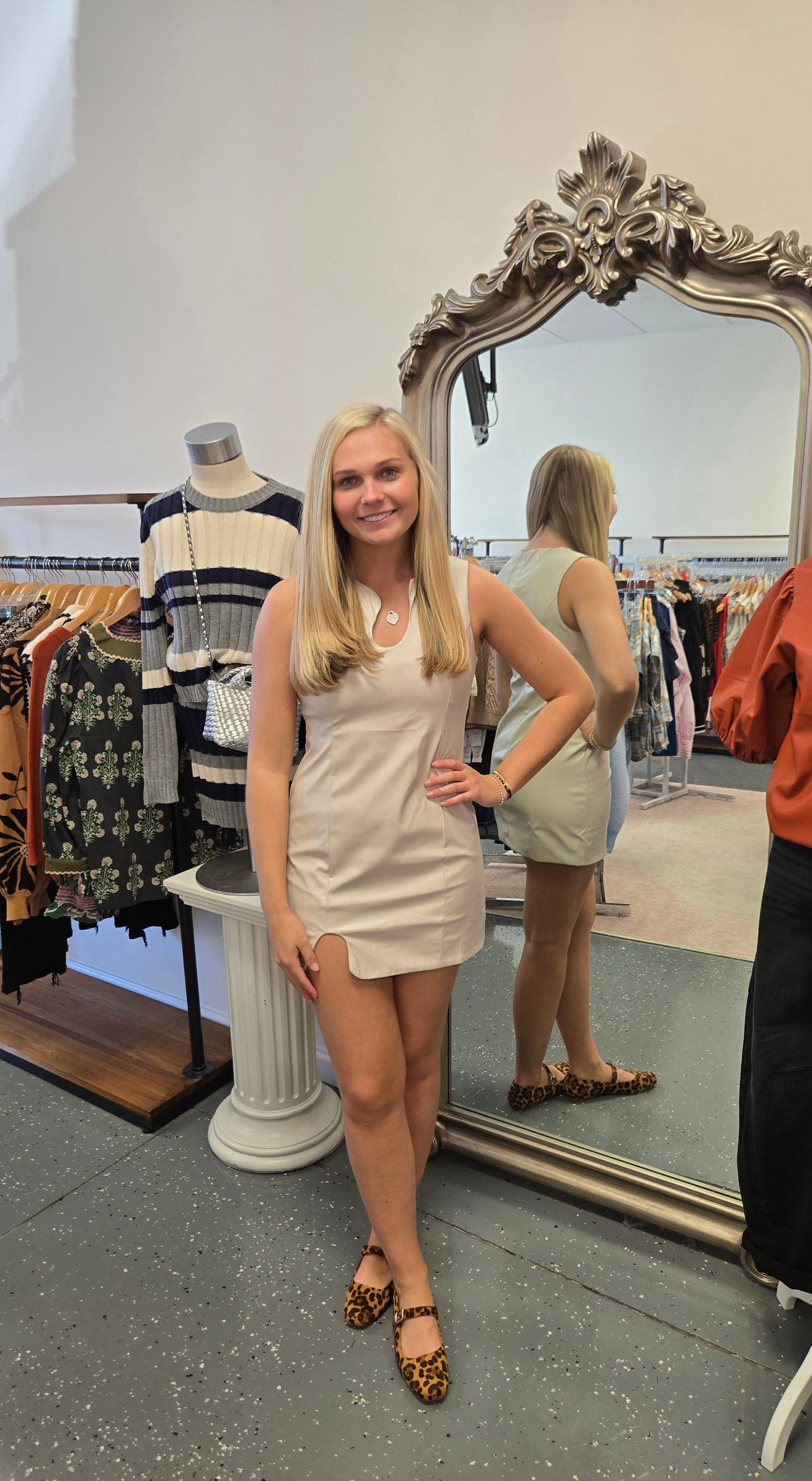 " Your Own Way" Leather Mini Dress