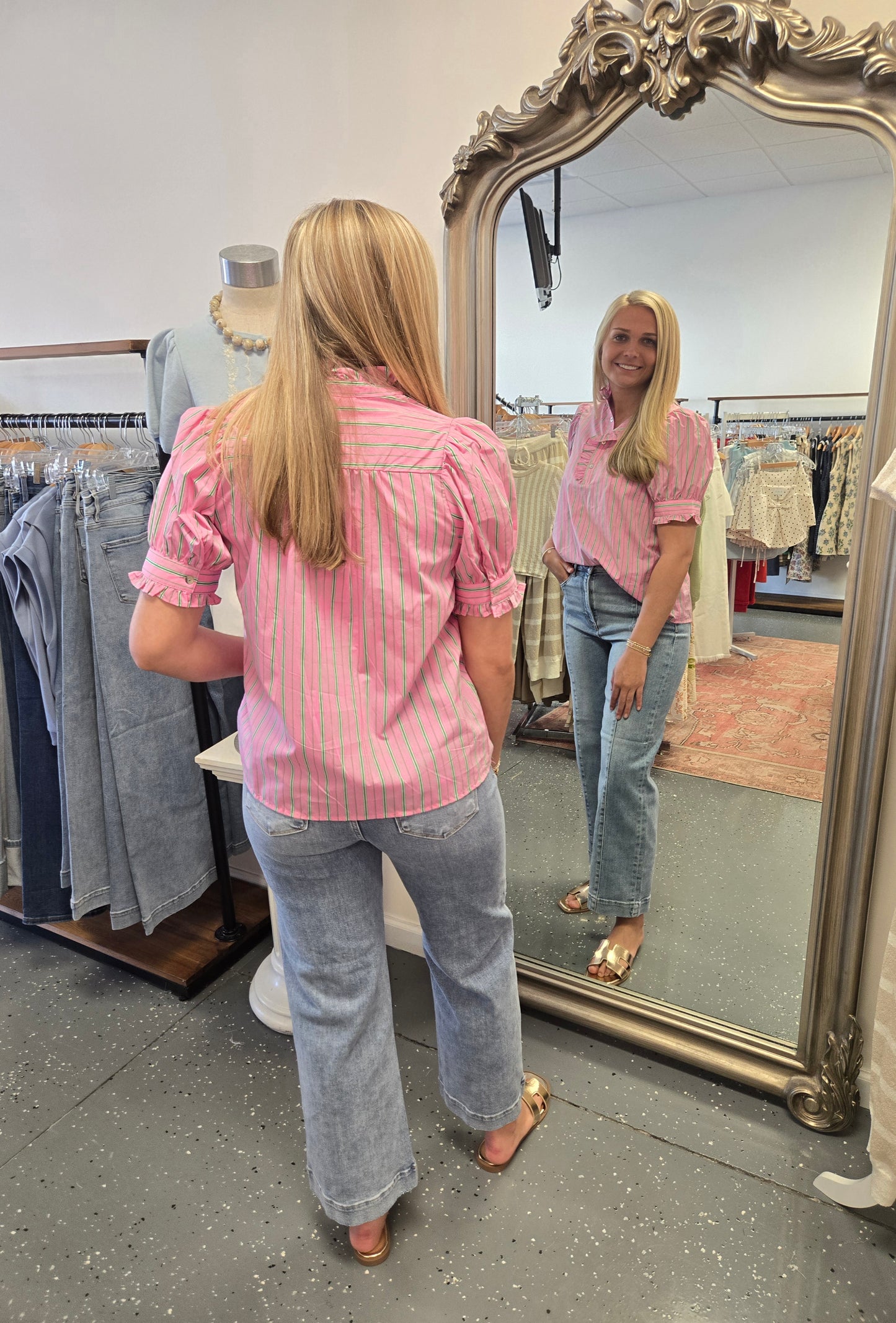 Bella Striped Blouse