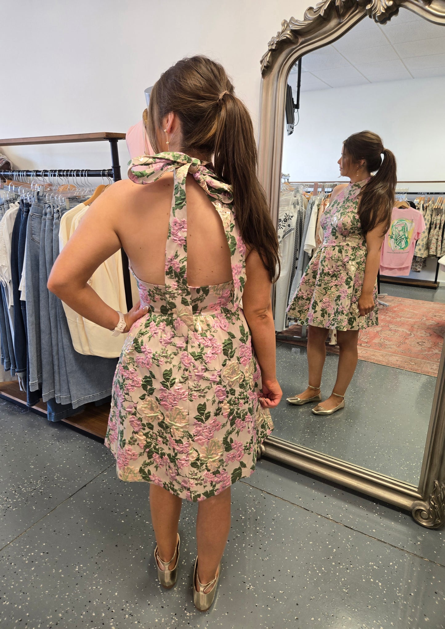 Blush Gardens Mini Dress