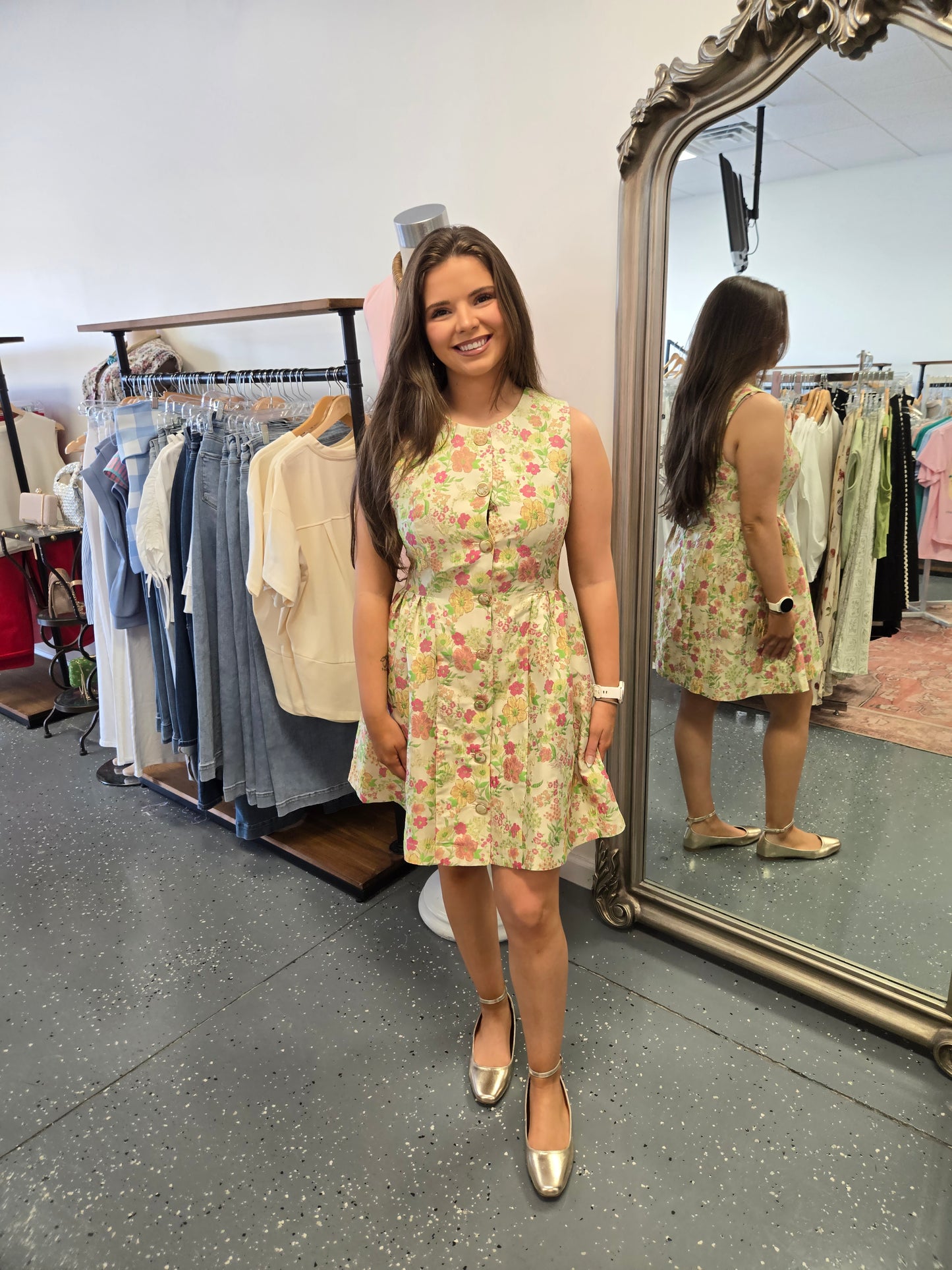 In Full Bloom Floral Mini Dress