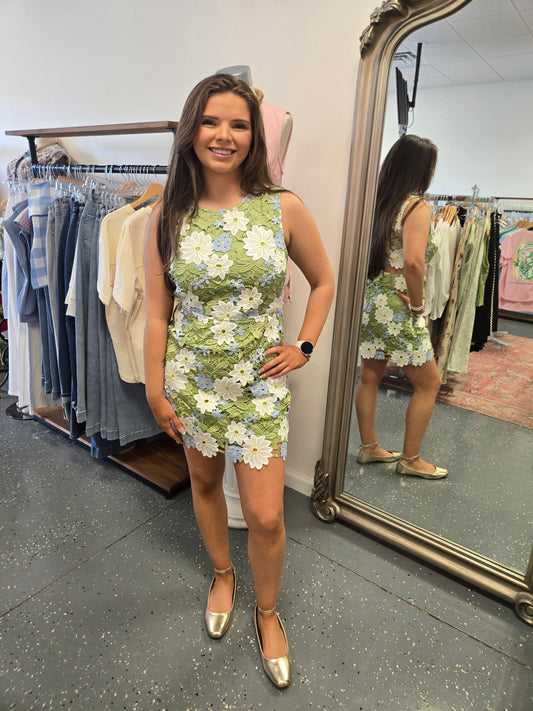 Floral Fantasy Lace Dress