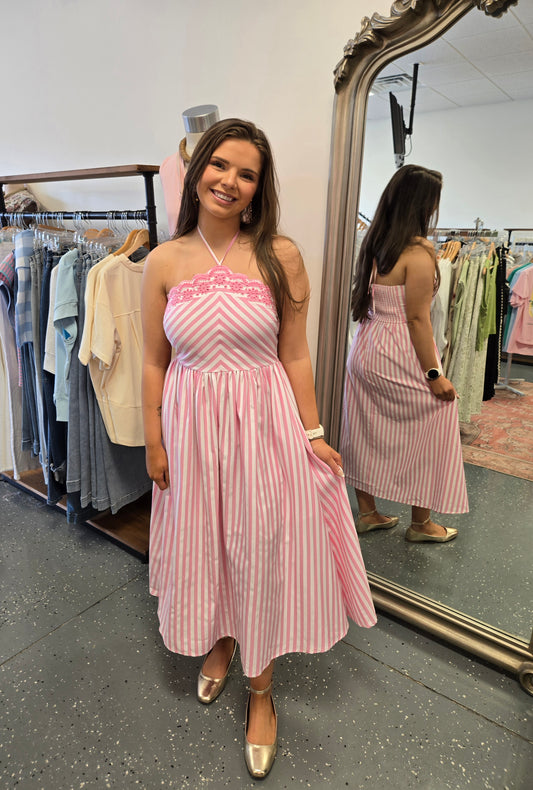Pink Lemonade Stripe Dress