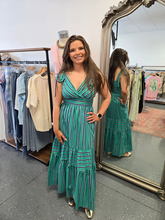 Savannah Stripe Midi