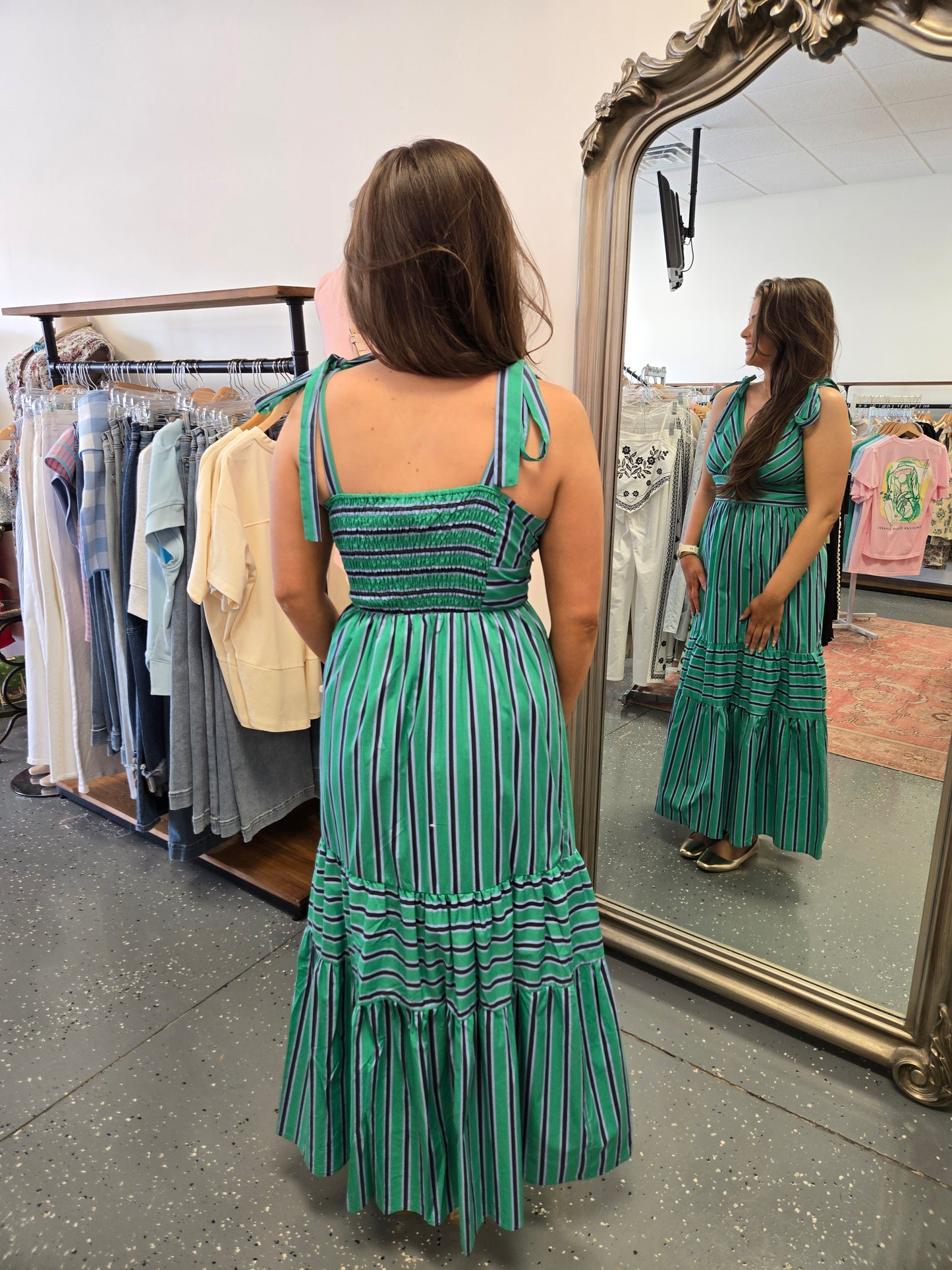 Savannah Stripe Midi