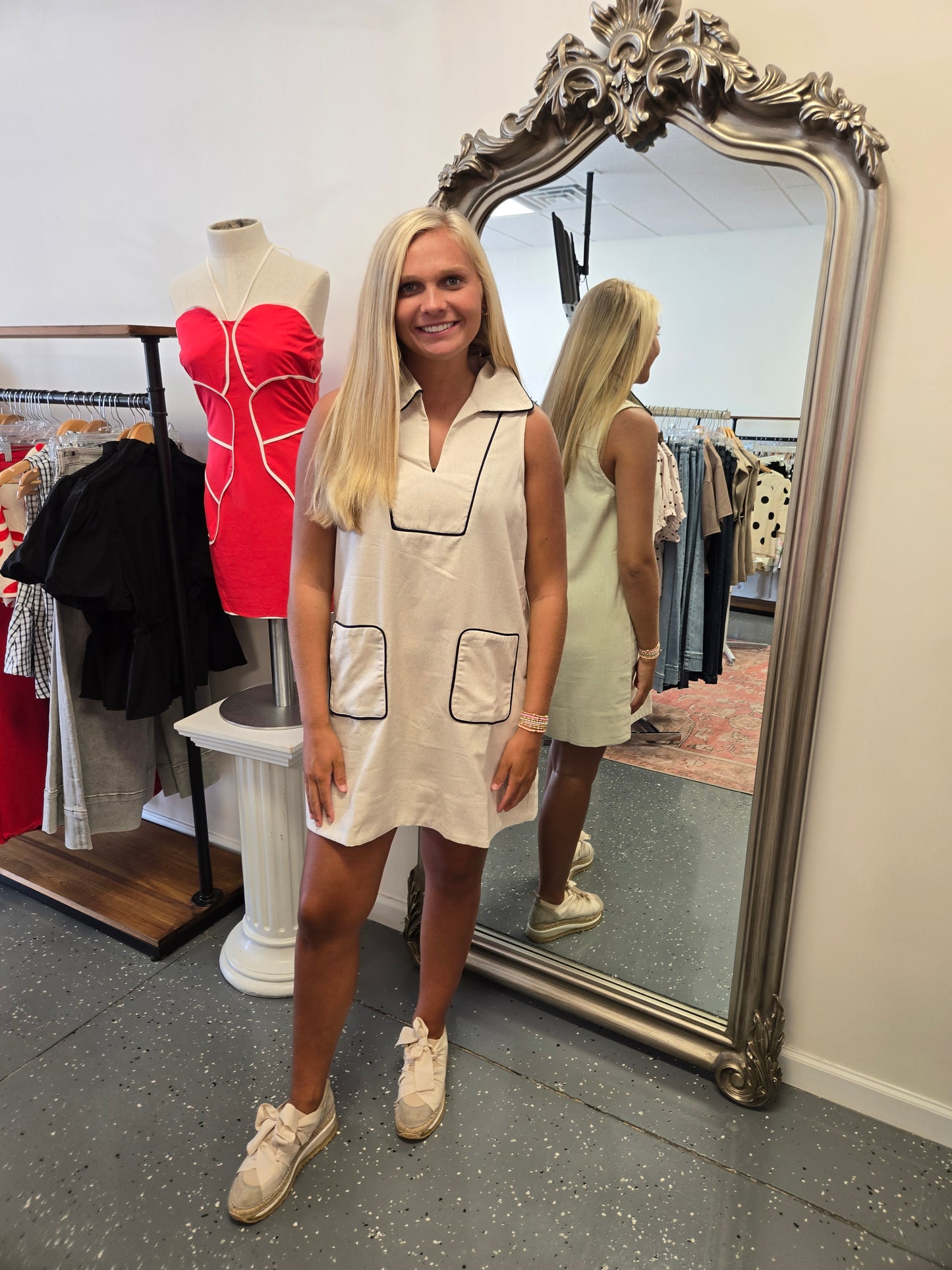 Oatmeal Grove Pocket Dress