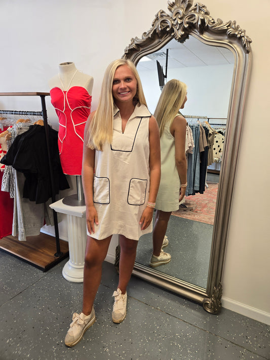 Oatmeal Grove Pocket Dress