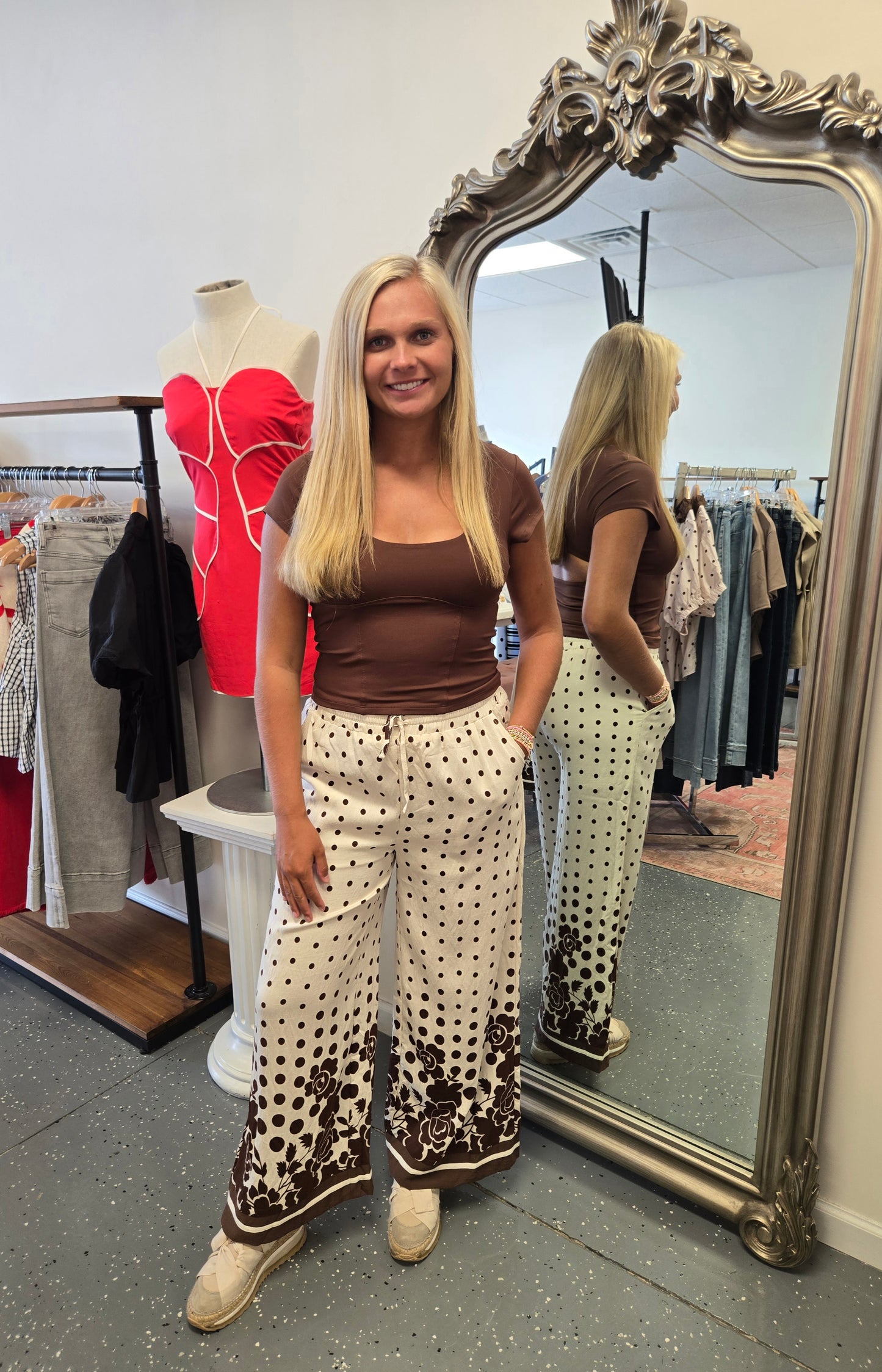 Coffeehouse Floral Pants