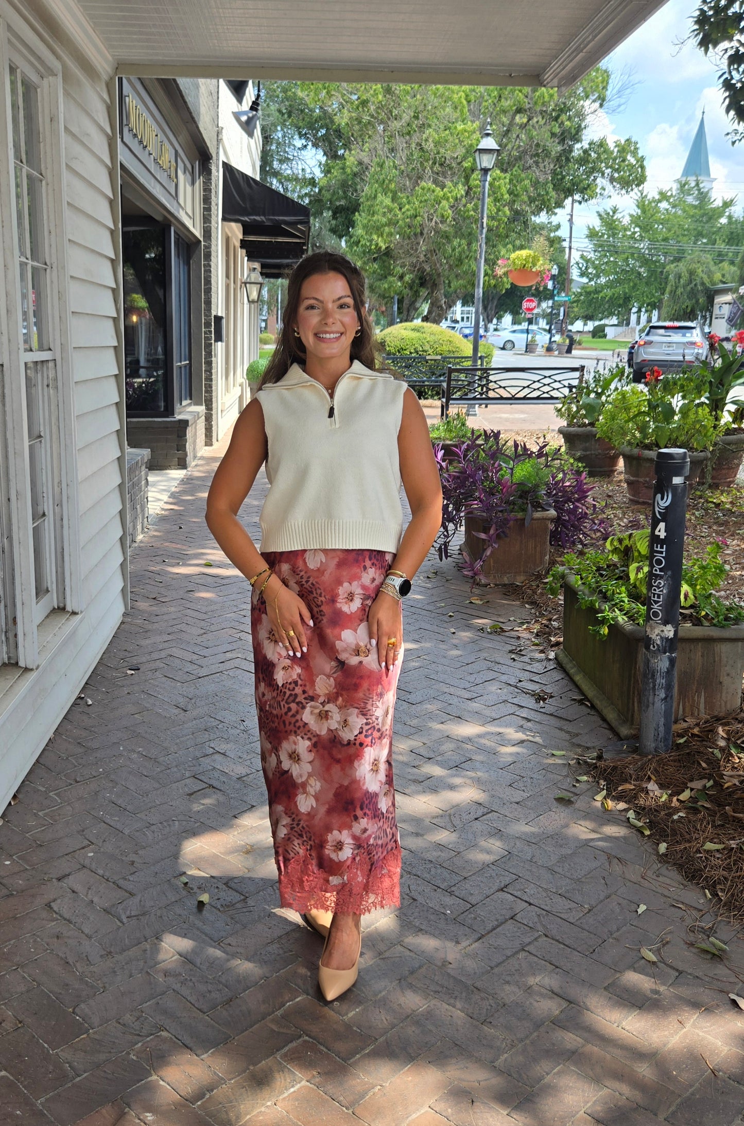Sleeveless Knit Sweater Vest