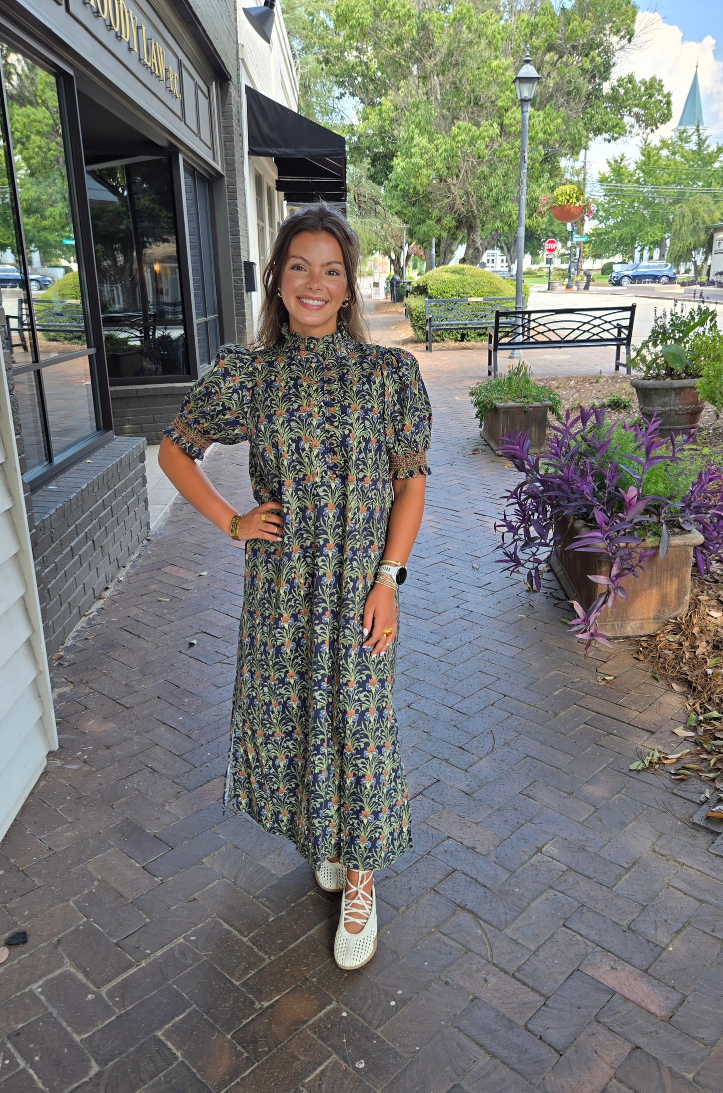 Autumn Garden Midi Dress