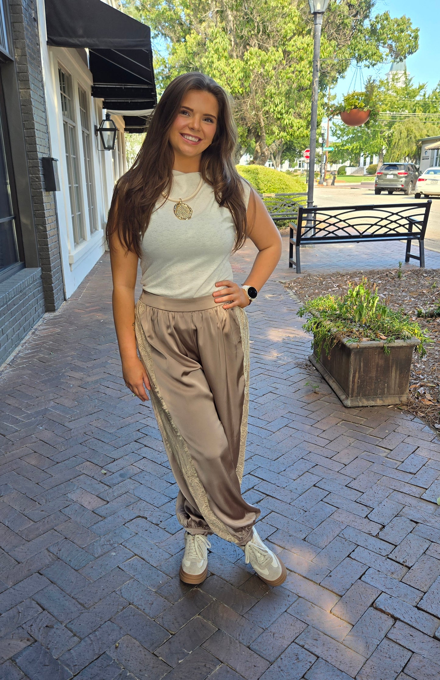 Satin Balloon Pants