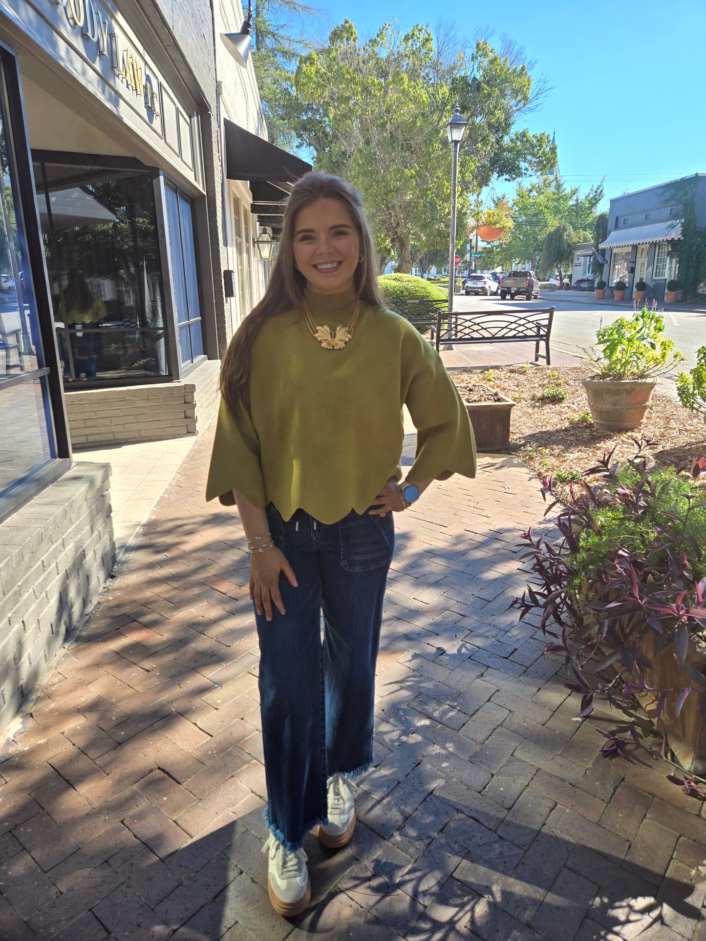 Martini Olive Sweater Top