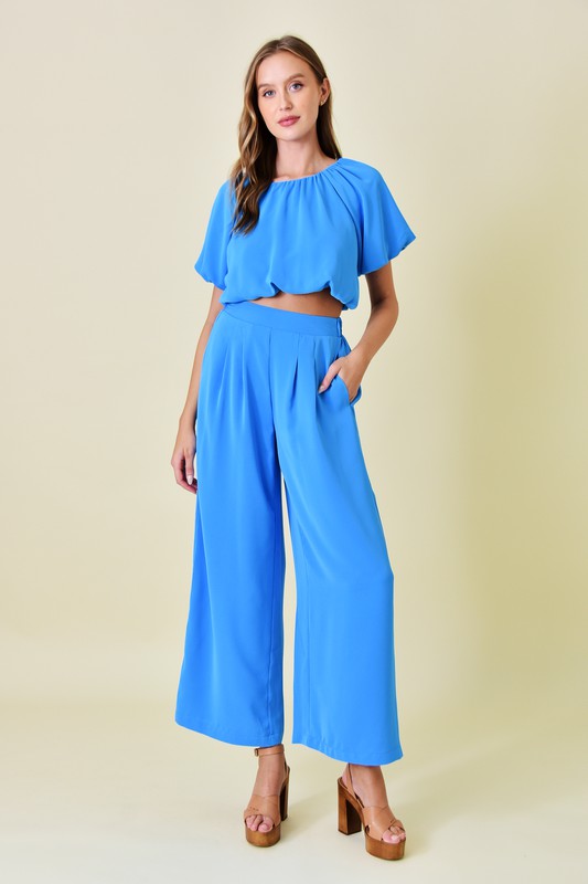 Wide Leg Pant Set