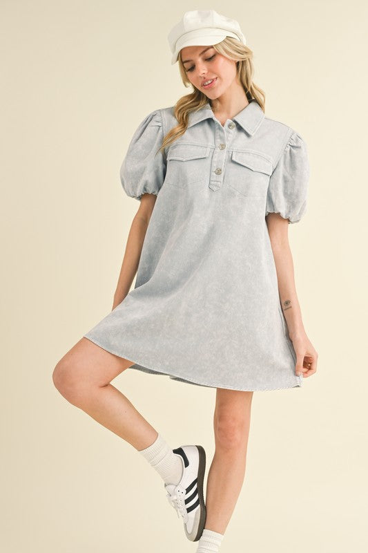 Fun Times Puff Sleeve Dress