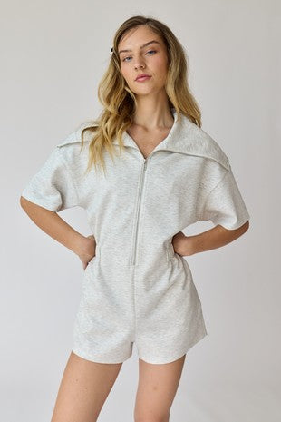 The Ginnie- Front Zip Romper