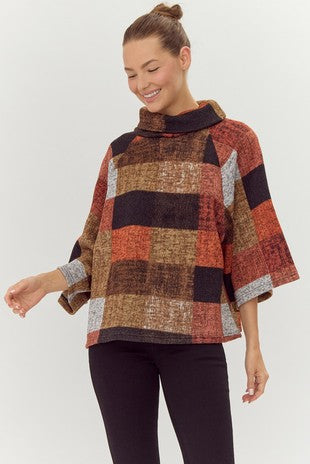 Multi Color Plaid Pullover