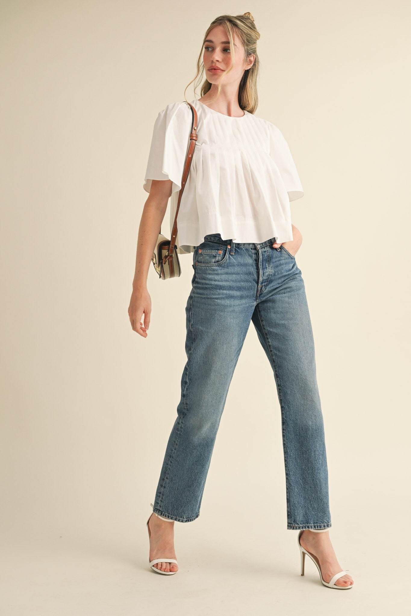 The Sammie- Pleated Top