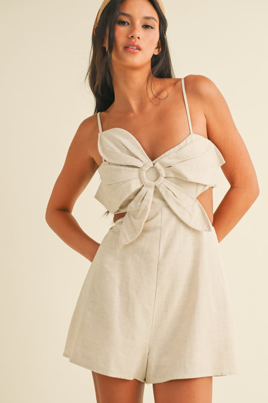The Amelia- Flower Cutout Romper