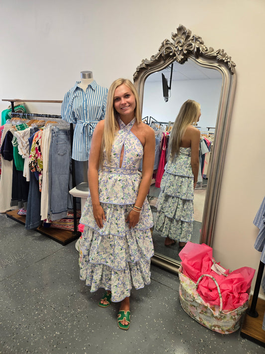 The Reagan Tiered Midi Dress