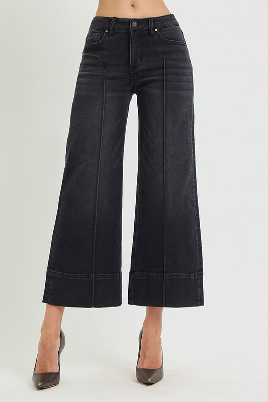 Tummy Control Mid Rise Crop Jeans