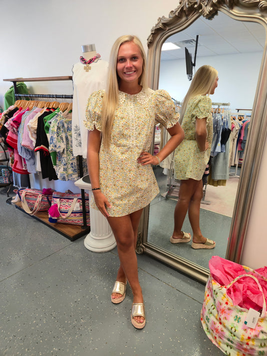 Lace Trim Baby Doll Dress