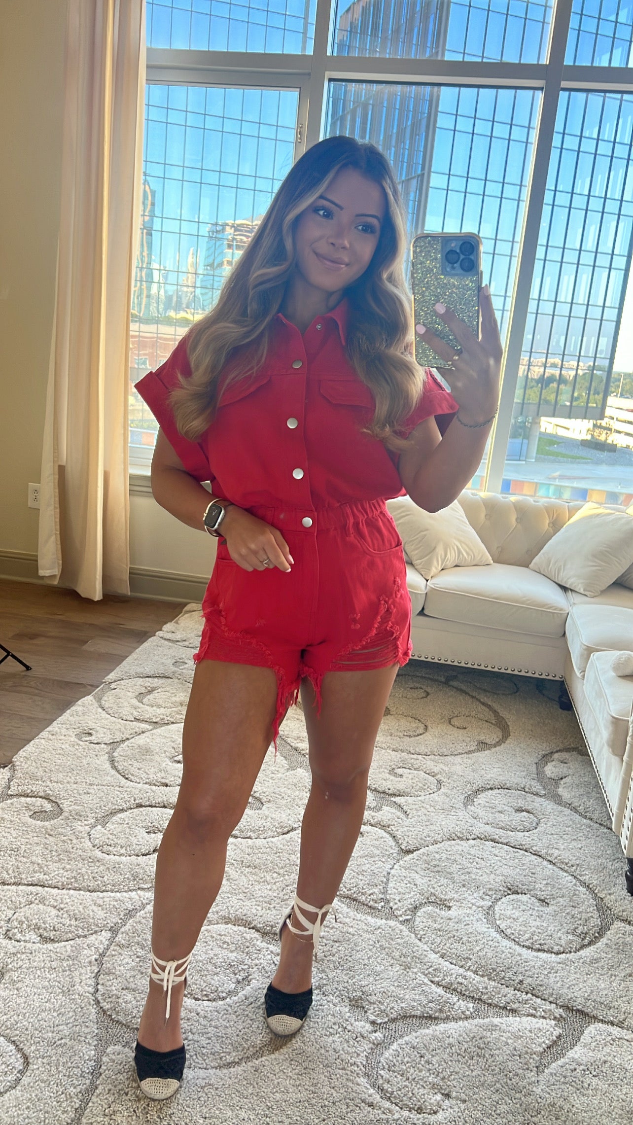 "Play the Part"- Red Romper