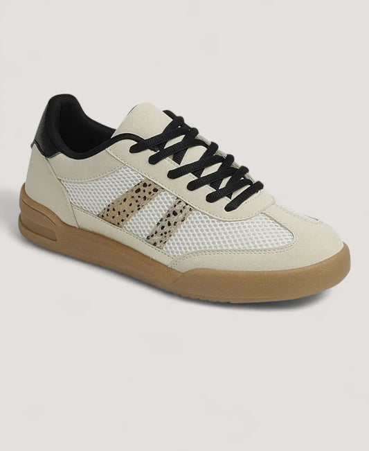 Cream/Leopard Sneakers