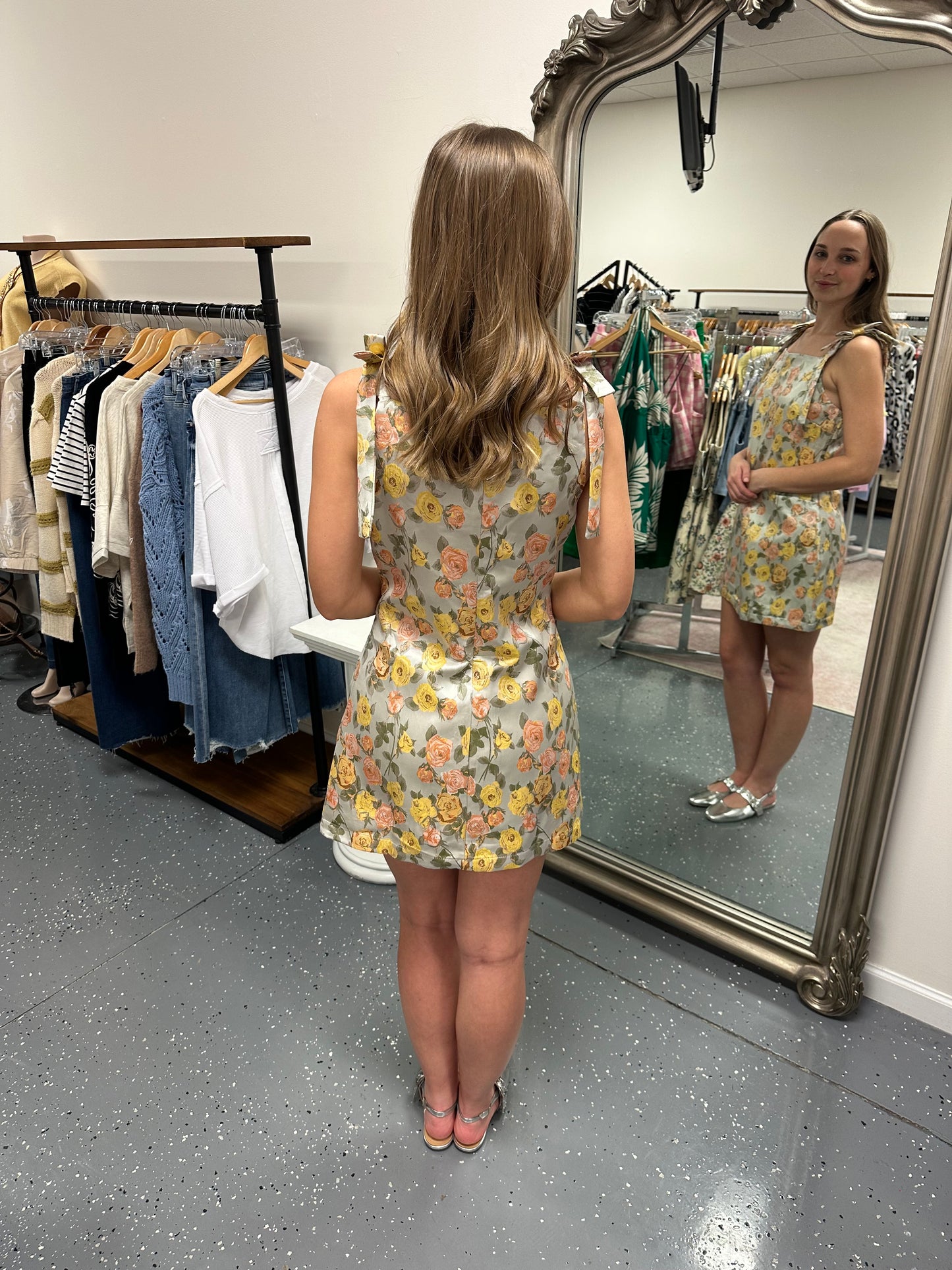 The Bella Jacquard Mini Dress